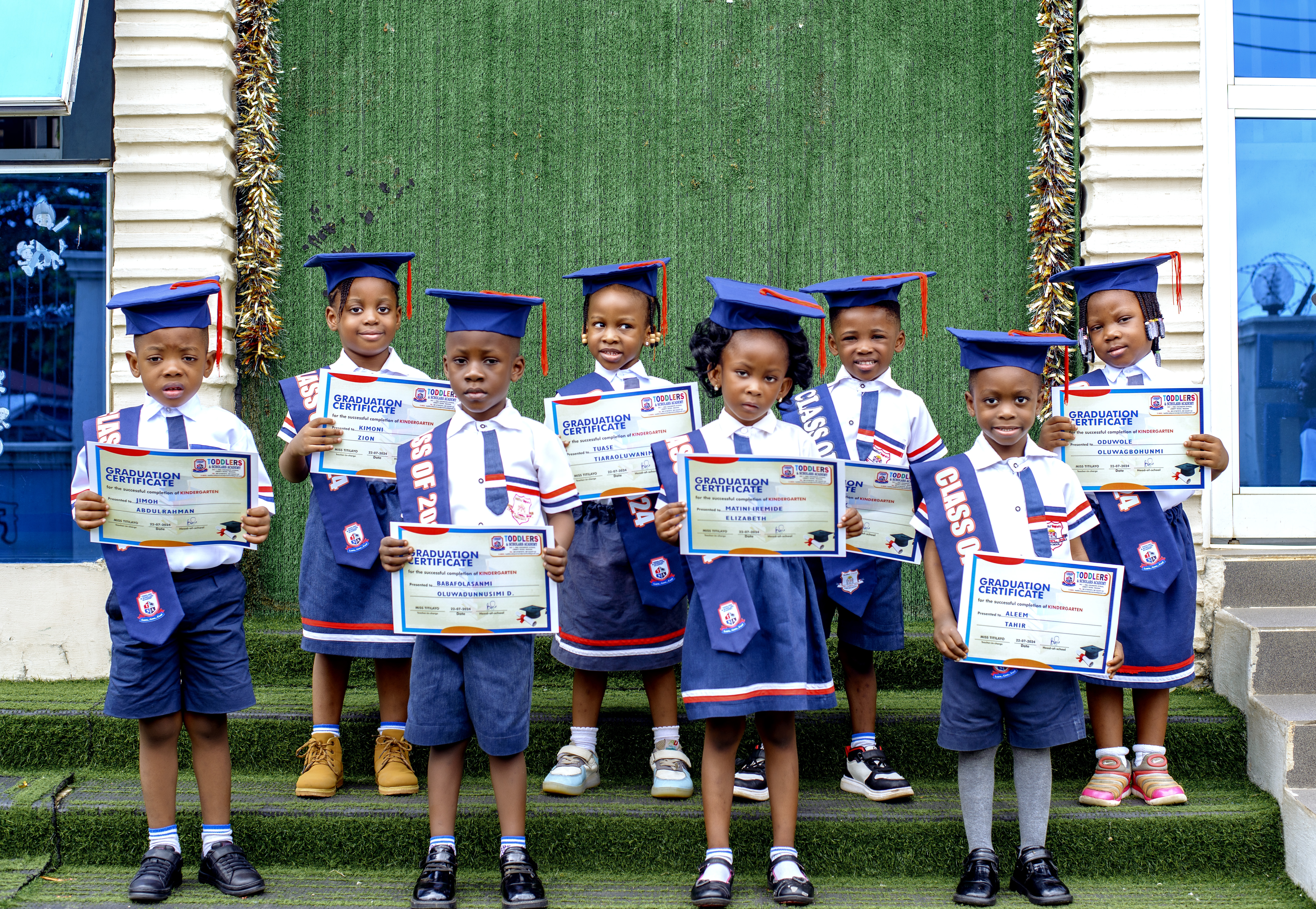 Proud certificate holders