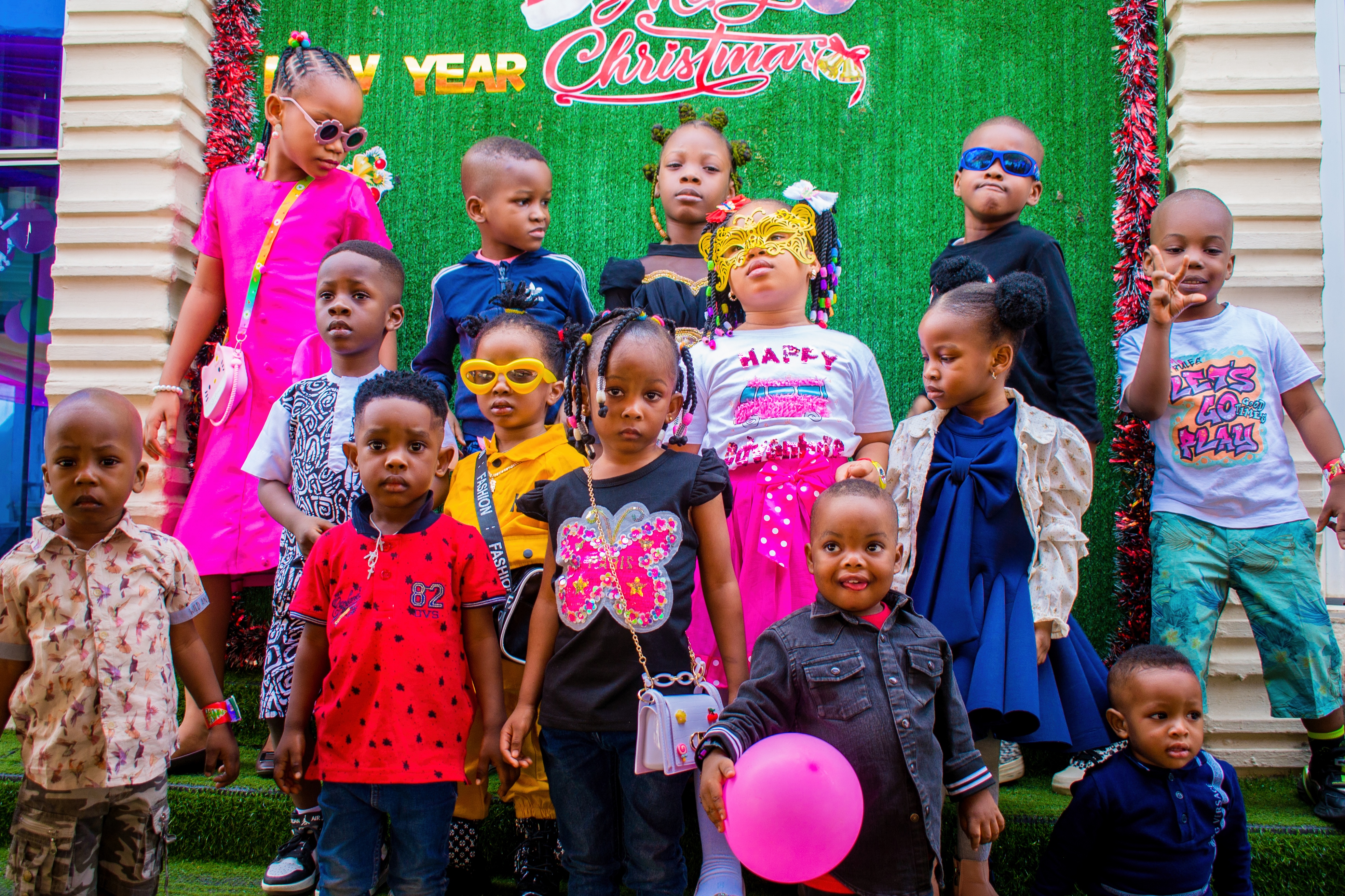 Children in festive outfits