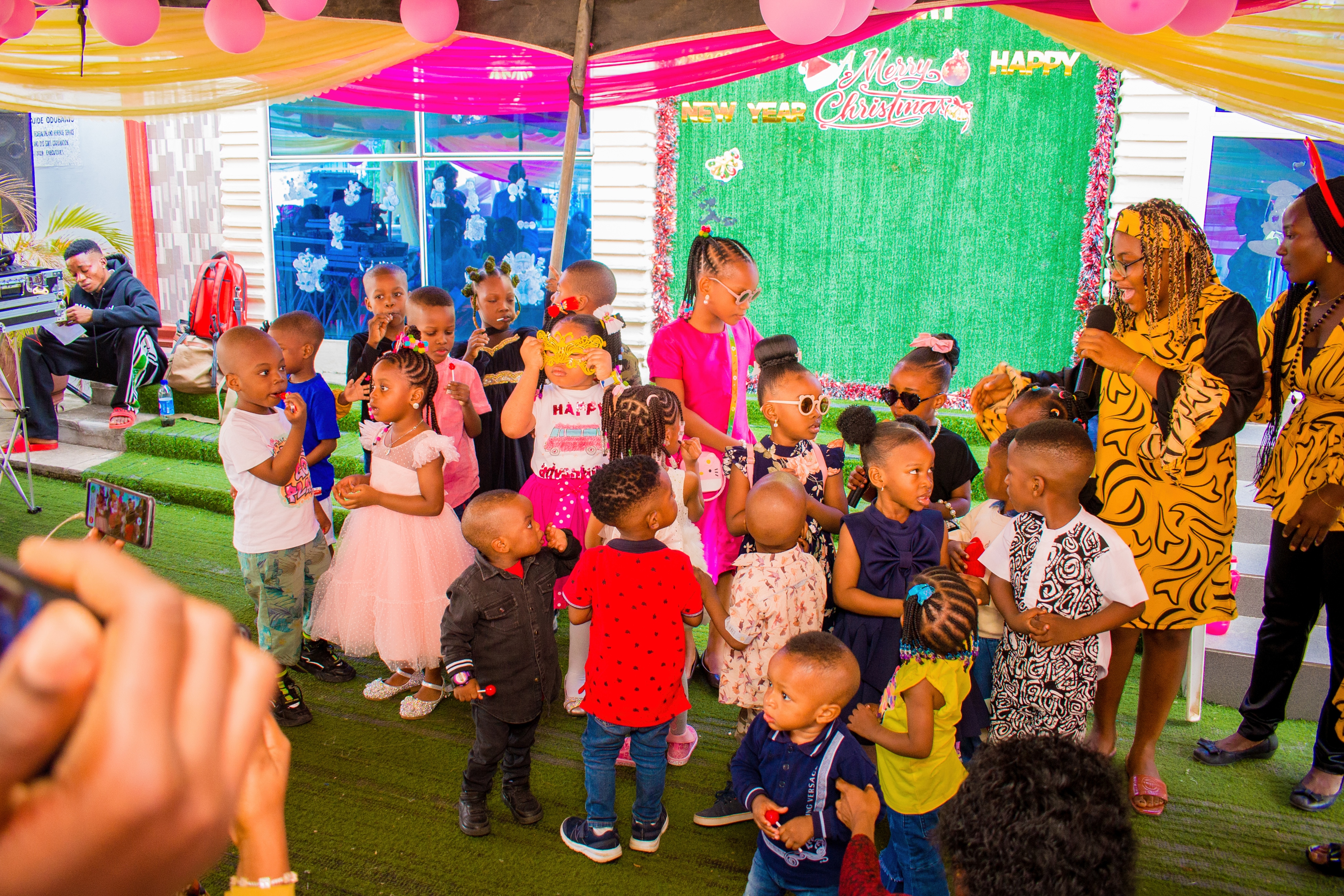 Celebrations at the Christmas party